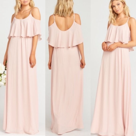 NWOT Show Me Your MuMu Caitlin Ruffle Maxi Dress - Picture 2 of 5